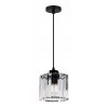 Toolight, křišťálová závěsná lampa E27 60W APP511-1CP, černá, OSW-08551