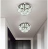 Toolight, LED křišťálové závěsné stropní svítidlo 20W, neutrální barva, APP412-C, chromová, OSW-65010