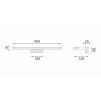 Toolight, LED koupelnová lampa nad zrcadlo 8W 40CM APP368-1W, chrom, OSW-08434