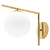 Toolight, skleněná kulatá nástěnná lampa APP674-1W, zlatá, OSW-05638