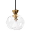Toolight - Stropní lampa závěsná skleněná koule zlatá APP902-1CP, OSW-06676