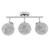 Toolight - Stropní kovová lampa GLAMOUR 3xE27 60W APP672-3C, chromová, OSW-05642