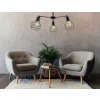 Toolight - Závěsné kovové stropní svítidlo 3-ramenné 3xE27 60W APP734-3C, černá, OSW-08763