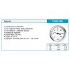 Novaservis, Teploměr 100mm 1/2"AXIALNÍ 0-120C, T100120A