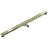 Mexen Flat nerezový sprchový žlab 140 cm vzor M13, 2v1, zlatá, 1510140