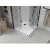 Mexen Lima Duo, sprchový kout 90 (dveře) x 90 (dveře) cm, 6mm čiré sklo, černý profil + sprchová vanička, 856-090-090-70-02-4010B