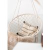Bluegarden, závěsné křeslo 62x62 cm - čáp hnízdo, šedá - bílá, OGR-02112