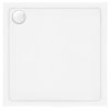 Rea Savoy, čtvercová akrylátová sprchová vanička 80x80 cm + sifon, bílá, REA-K1906
