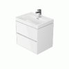 CERSANIT - CREA skrinka s umývadlom 80cm, biely lesk, S924-004+K114-017