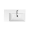 Cersanit INVERTO umývadlo nábytkové/na dosku 80,5 x 45,5 cm, s prepadom ľavé, Biela, K671-016