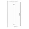 Cersanit Larga, křídlové dveře do otvoru 120x195cm, levé provedení, 6mm čiré sklo, chromový profil, S932-122