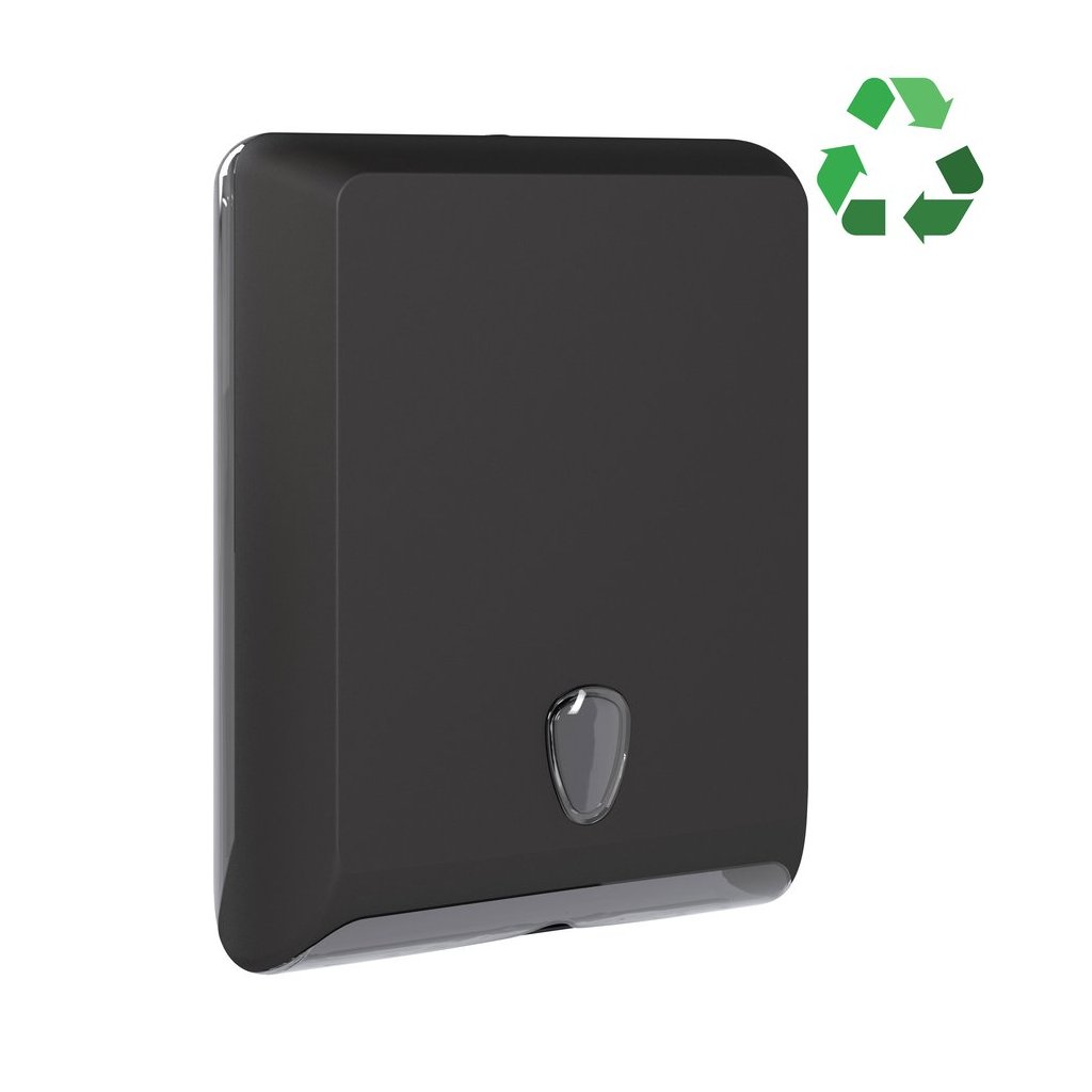 MARPLAST, ECOLORED Papírtörlő adagoló 29x40x13cm, ABS, matt fekete, A83010VB