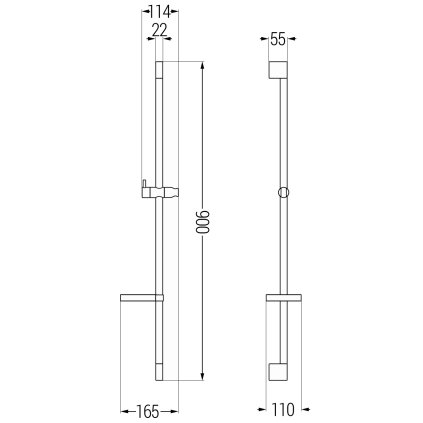 43870 2 mexen sprchova tyc ds 90 cm s miskou na mydlo bez baterie chrom 79383 00