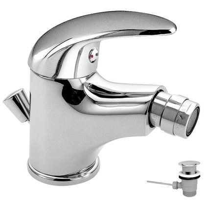 Novaservis Metalia 55 Bidé csaptelep lefolyóval, króm, 55011.0