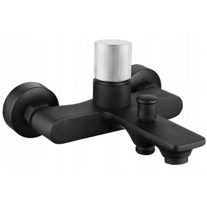 Mexen Royo One kádcsaptelep, fekete-króm, 72231-77