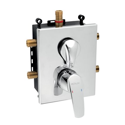 Novaservis Metalia 56 Fal alatti csaptelep 3 dobozos kimenettel, BOX56052RX, 0