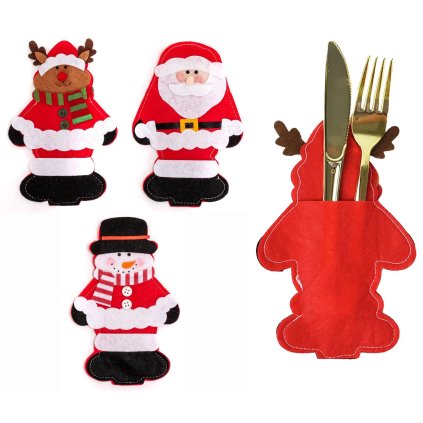 Tutumi, karácsonyi ünnepi evőeszköz huzat 3 db 311407, többszínű, CHR-06507