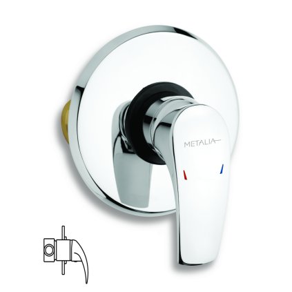 Novaservis Metalia 57 Fal alatti zuhanycsaptelep, króm, 57050,0