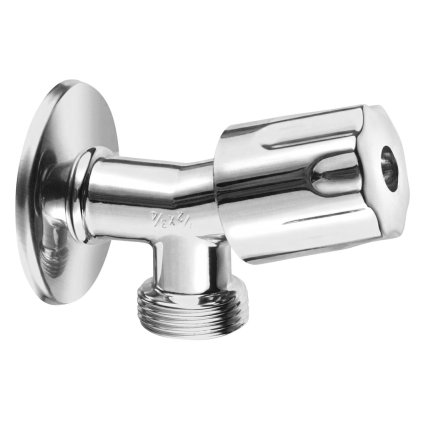 Bruckner, Mosógép szelep visszacsapó szeleppel 1/2"x3/4", króm, 181.934.1