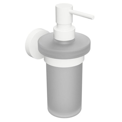 Sapho, X-ROUND WHITE szappanadagoló, tejüveg, 230 ml, fehér, XR101W