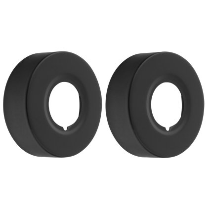 Sapho, Rosette 60/24 mm, magasság 20 mm, matt fekete, RS216