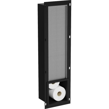 Mexen X-Wall-B, beépített WC-papír adagoló, matt fekete, 1975