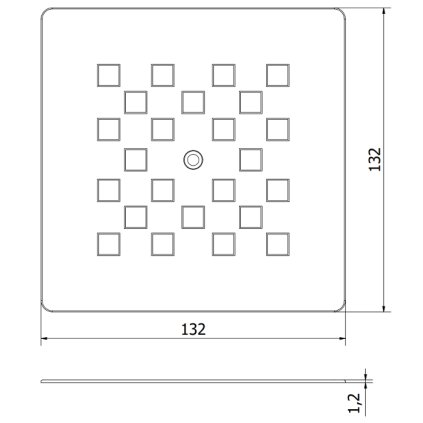 229515 mexen stone krytka sifonu pre sprchovu vanicku biela 44910020