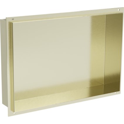 Mexen X-Wall-NR, falra szerelhető polc gallér nélkül 45 x 30 cm, fényes arany, 1951453010