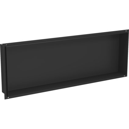 Mexen X-Wall-NR, beépített polc gallér nélkül 90 x 30 cm, fekete matt, 1971903010