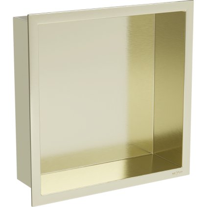 Mexen X-Wall-R, falra szerelhető polc gallérral 30 x 30 cm, arany fényes, 1950303010