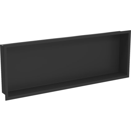 Mexen X-Wall-R, beépíthető fali polc gallérral 90 x 30 cm, fekete matt, 1970903010
