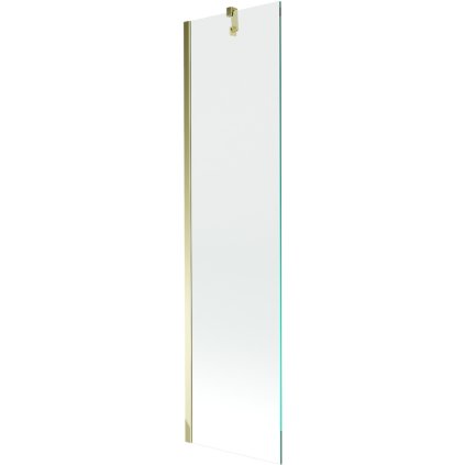 Mexen Next, kádparaván 1 szárny 50 x 150 cm, fix szárny, 6 mm átlátszó üveg, arany profil, 895-050-000-00-00-50