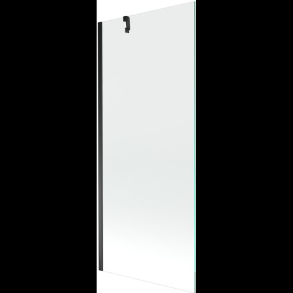 Mexen Next, kádparaván 1 szárny 80 x 150 cm, fix szárny, 6 mm átlátszó üveg, fekete profil, 895-080-000-00-00-70