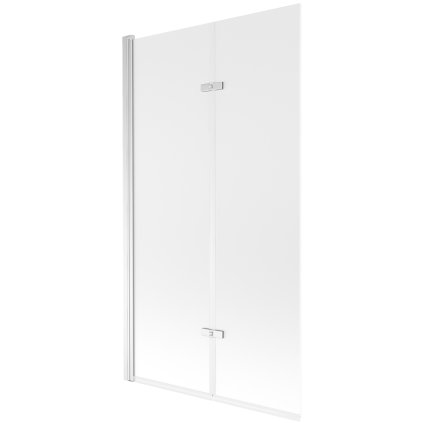 Mexen Castor, 2 szárnyas kádparaván 100 x 150 cm, forgatható szárny, 6 mm-es matt üveg, króm profil, 892-100-002-01-30