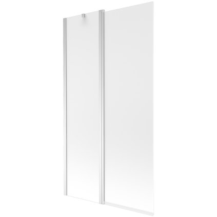 Mexen Flip, kádparaván 1 szárny 100 x 150 cm, forgó szárny, 6 mm matt üveg, króm profil, 894-100-101-01-30