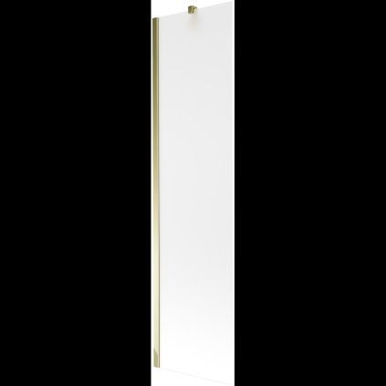Mexen Next, kádparaván 1 szárny 50 x 150 cm, fix szárny, 6 mm matt üveg, arany profil, 895-050-000-00-30-50