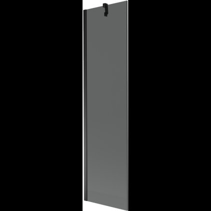 Mexen Next, kádparaván 1 szárny 50 x 150 cm, fix szárny, 6 mm szürke üveg, fekete profil, 895-050-000-00-40-70