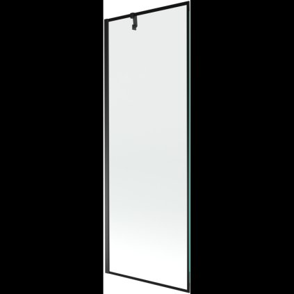 Mexen Next, kádparaván 1 szárny 70 x 150 cm, fix szárny, 6 mm átlátszó üveg fekete mintával, fekete profil, 895-070-000-00-70-70