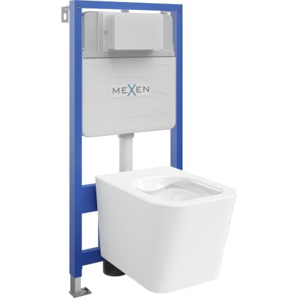 Mexen Fenix Slim, rejtett modul és függő WC Teo, fehér, 6103385XX00