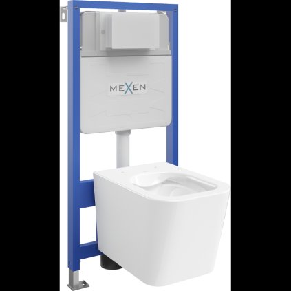 Mexen Fenix Slim, rejtett modul és függő WC Teo, fehér, 6103385XX00