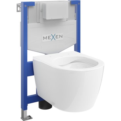 Mexen Fenix XS-F, rejtett modul és függő WC Carmen, fehér, 6803388XX00