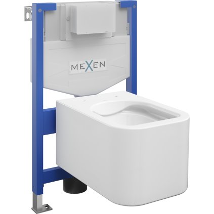 Mexen Fenix XS-F, rejtett modul és felfüggesztett WC Elis, fehér, 6803391XX00