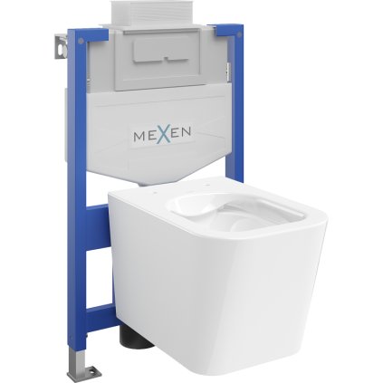Mexen Fenix XS-U, süllyesztett modul és függő WC Teo, fehér, 6853385XX00