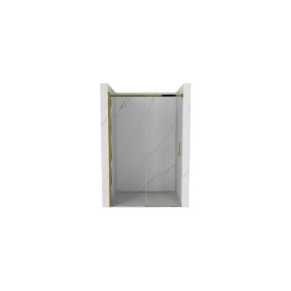 58498 mexen omega posuvne sprchove dvere do otvoru 100 cm zlata transparentna 825 100 000 50 00