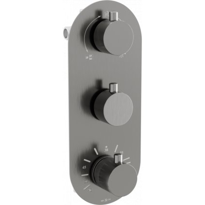 Mexen KAI - 3-KIMENETŰ REJTETT ZUHANYAKKUMULÁTOR, grafit, 77603-66