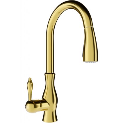 Mexen SAVITA - Magas csap / mosogató, arany, 672601-50