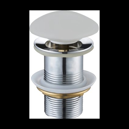 Mexen zárható kerek ClickClack mosogató leereszto csavar, nincs túlfolyás, platina matt kerámia, 79910-63