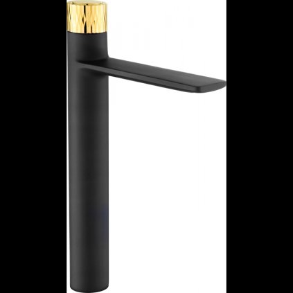 Mexen Zero + - Magas mosdócsaptelep, fekete / arany, 71610-75