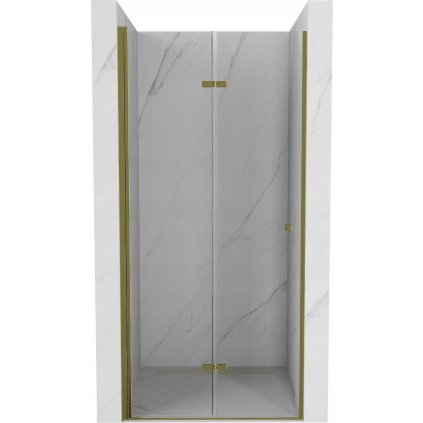 44524 8 mexen lima skladacie sprchove dvere do otvoru 80 x 190 cm 6mm cire sklo zlaty profil 856 080 000 50 00