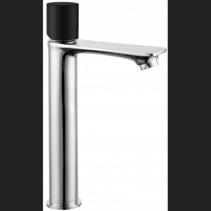 Mexen Royo One High mosdócsaptelep, króm / fekete, 72211-07